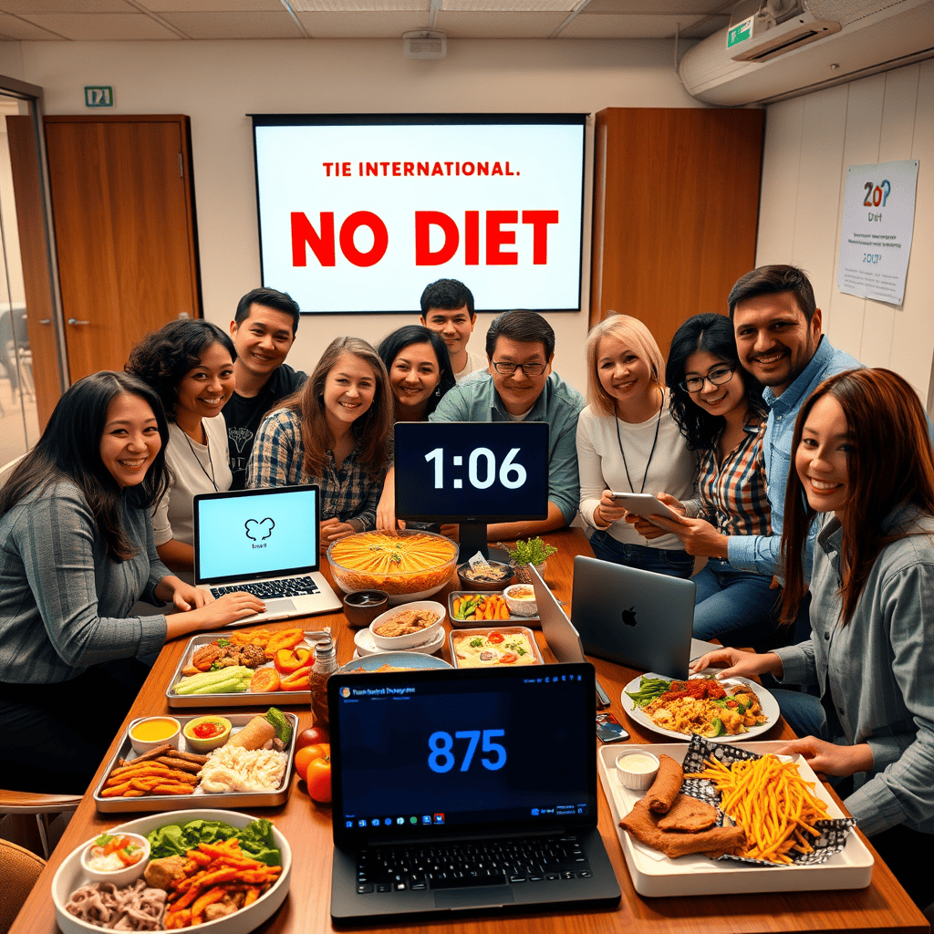 Team Dines Delightfully for International No Diet observance!